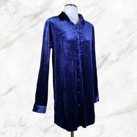 Superdown Yella Velvet Mini Dress in Navy - Picture 3 of 10